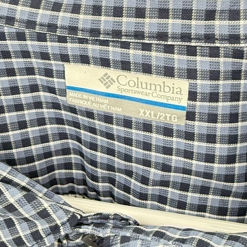 Columbia Silver Ridge 2 Plaid Button Down Shirt Long‎ Sleeve Omni-Shade 2XL 2XL